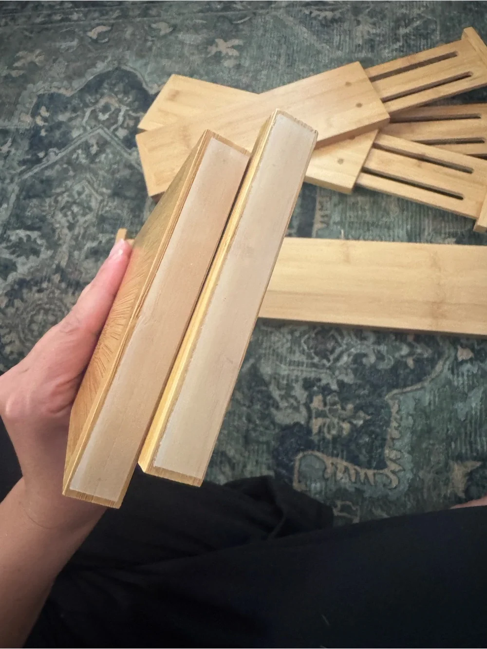 Bamboo Drawer dividers (6) Brightroom